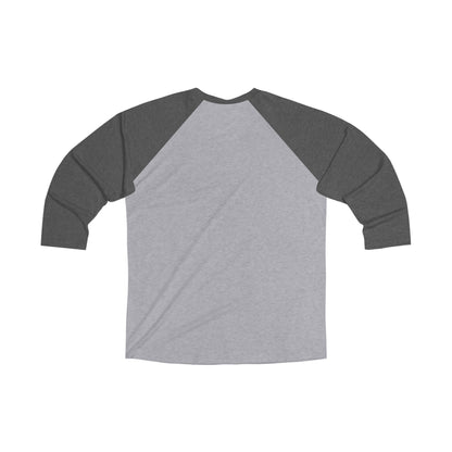 Exile Script Raglan Tee — Vintage Baseball-Style 3/4 Sleeve Shirt